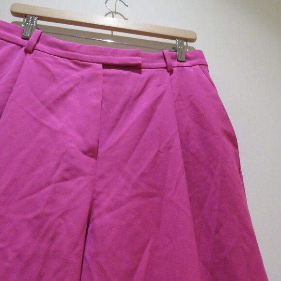 & OTHER STORIES Wide Leg Tailored Trousers in Pink Office Preppy - Size US 10 - Picture 7 of 13